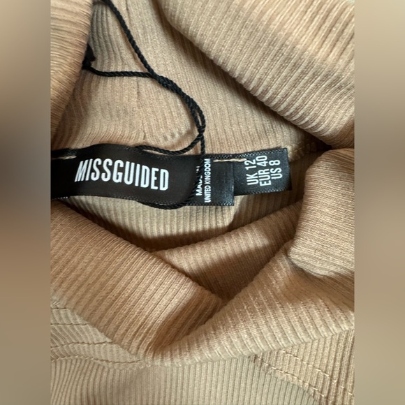 MISSGUIDED Sheer Mesh Asymmetric Neckline Long Sleeves Ruched Maxi Dress S8. E76 - Picture 11 of 15